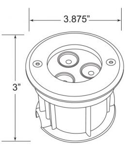 Encore LEDUL-54-LED-3W  Underwater Light 